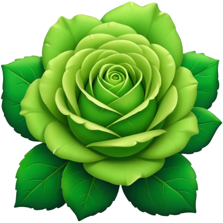 Green Rose emoji