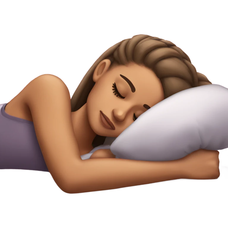 Ariana Grande sleeping emoji
