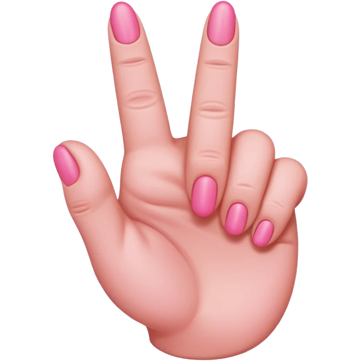 Pink middle finger  emoji