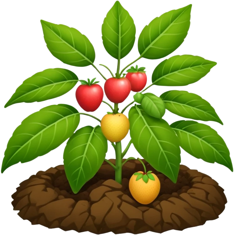 fruit plant garden bed emoji