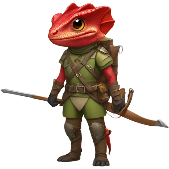 Red chameleon dnd ranger emoji
