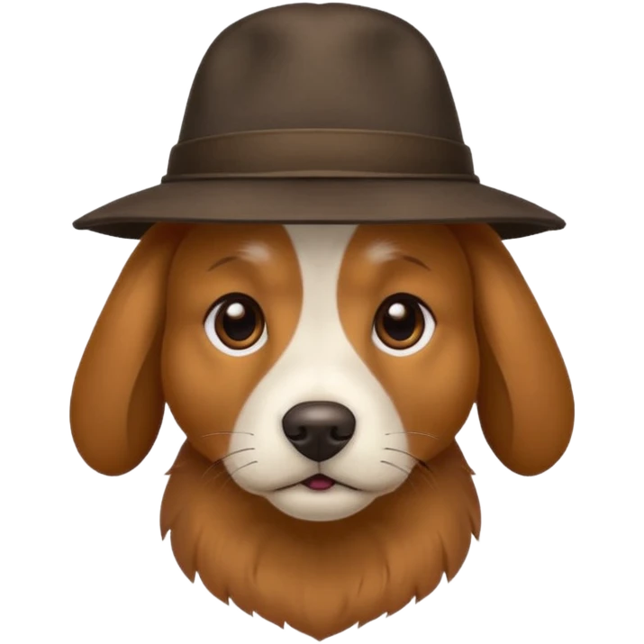 Hund mit Mütze  emoji