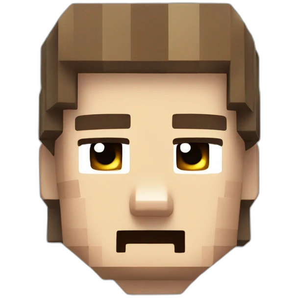 Minecraft Steve ￼￼ emoji