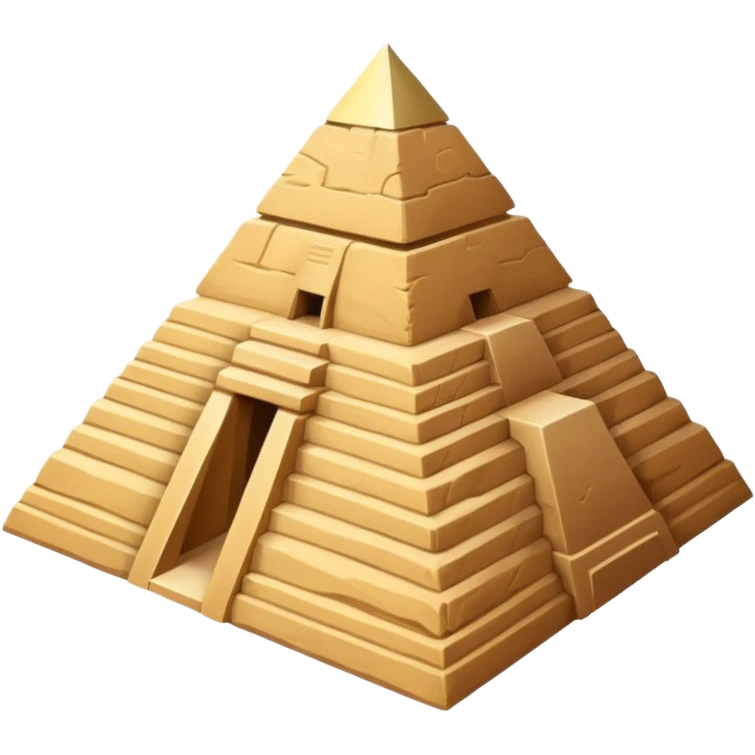 An Egyptian pyramid emoji