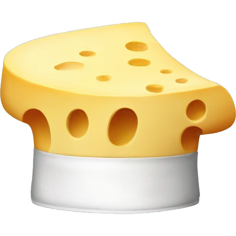 chef's hat on cheese emoji