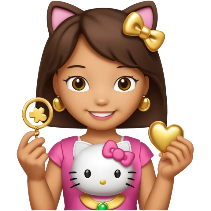 hello kitty lucky emoji