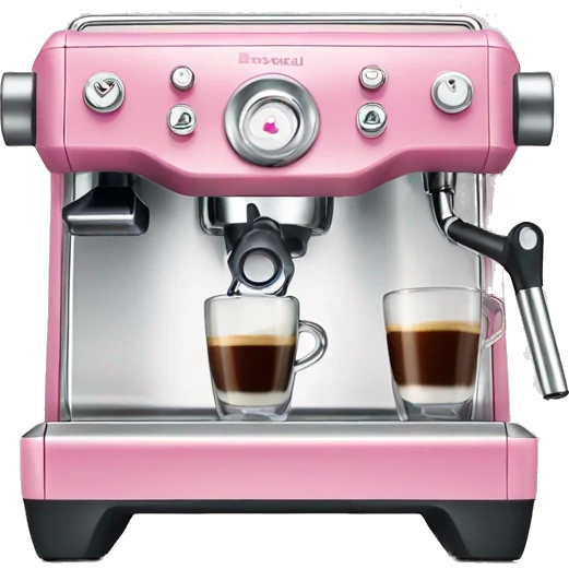 espresso machine breville pink  emoji