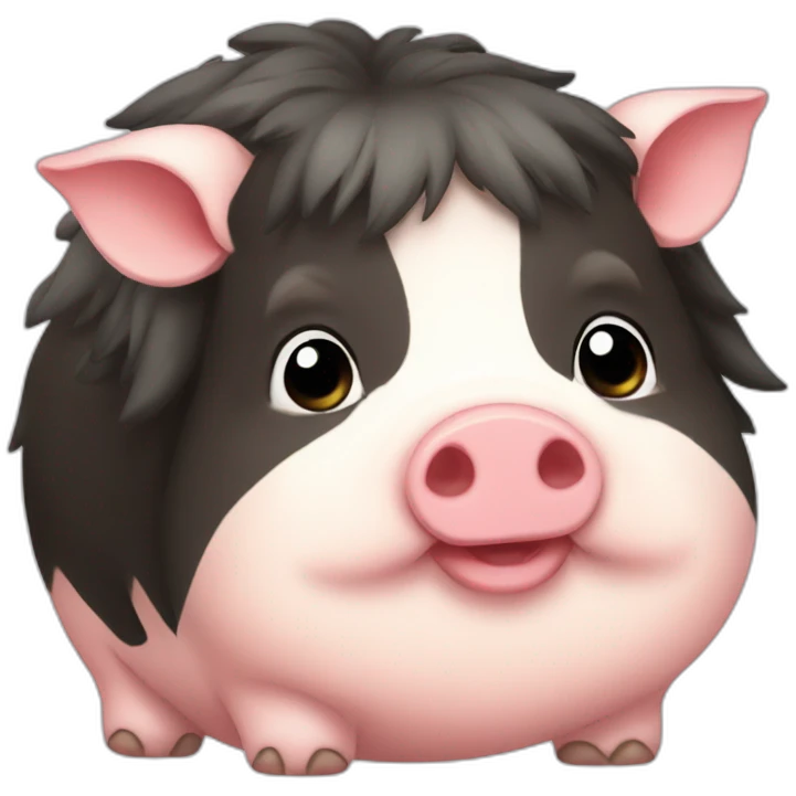 Fatty kunekune pig emoji