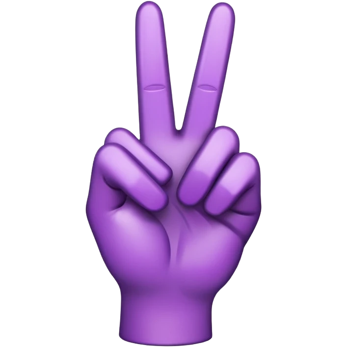 purple middle finger  emoji