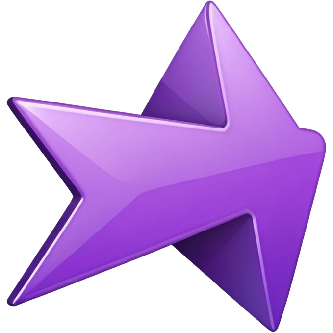 seta para direita roxa emoji