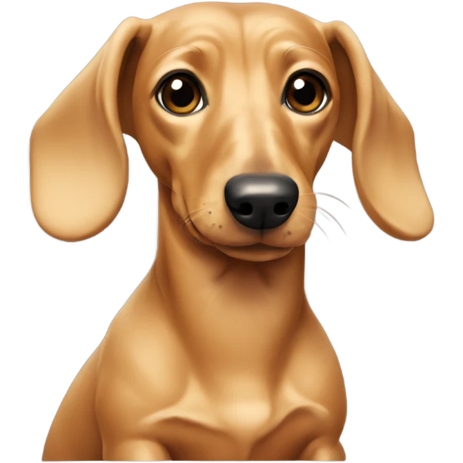 blonde dachshund emoji