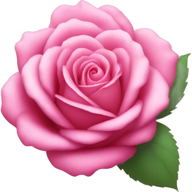 Pink rose emoji