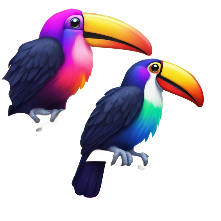 Lisa frank toucan ￼ emoji