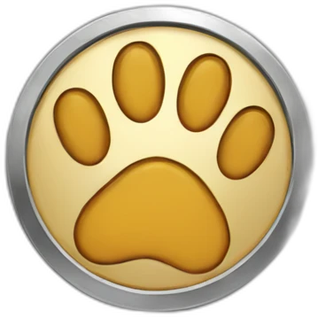 Paw coin emoji