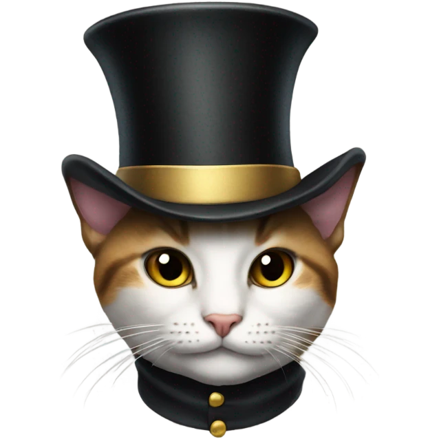 cat with a tophat emoji