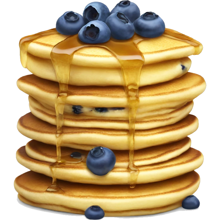 Pancakes with blueberry emoji