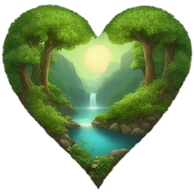 Nature heart emoji
