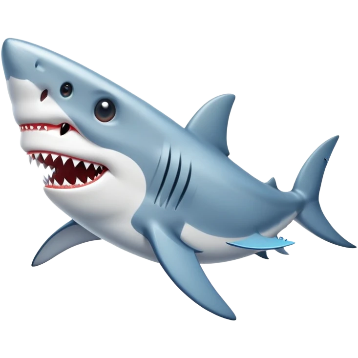 shark wearing shoes on fins emoji
