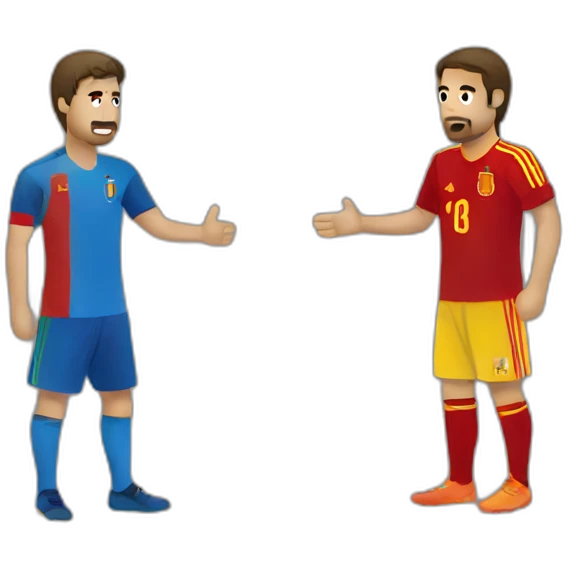 Italia vs Spain emoji