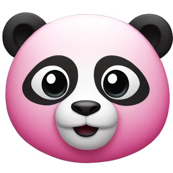 Pink panda emoji