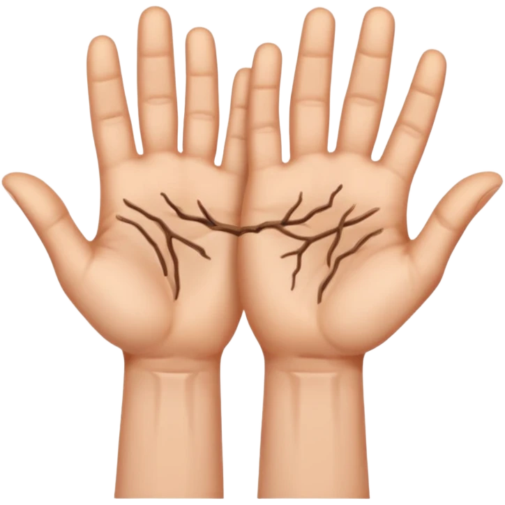 Manos con señas emoji