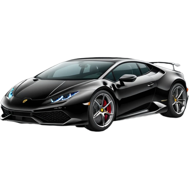 Lamborghini huracan, noir emoji