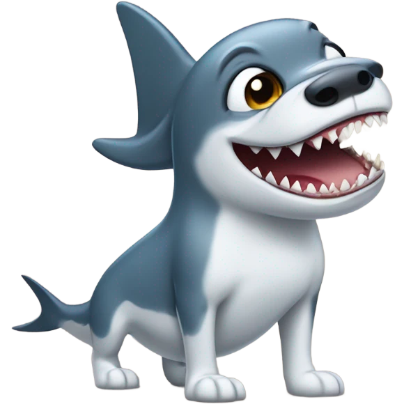 dog shark  emoji