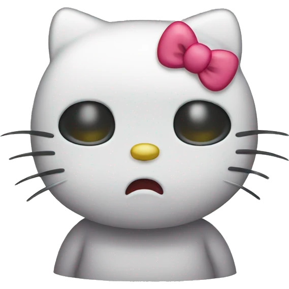 Hello kitty sad emoji