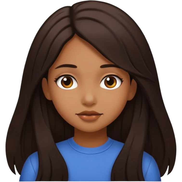 Brown girl aesthetic emoji