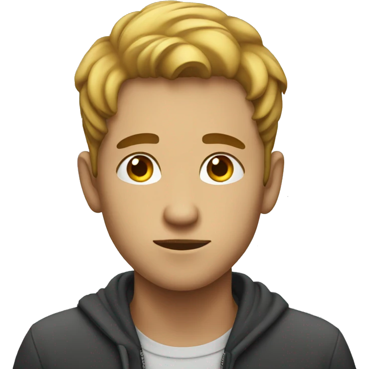 young man thinking emoji