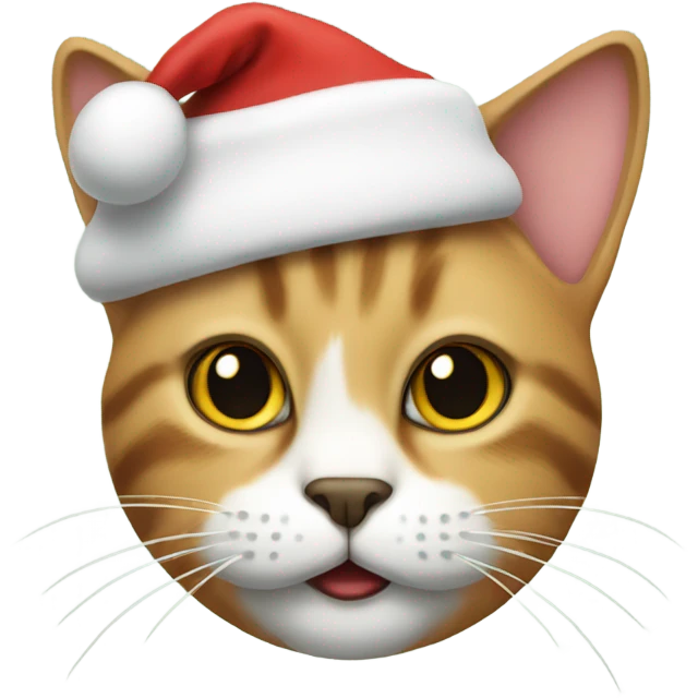 santa cat emoji