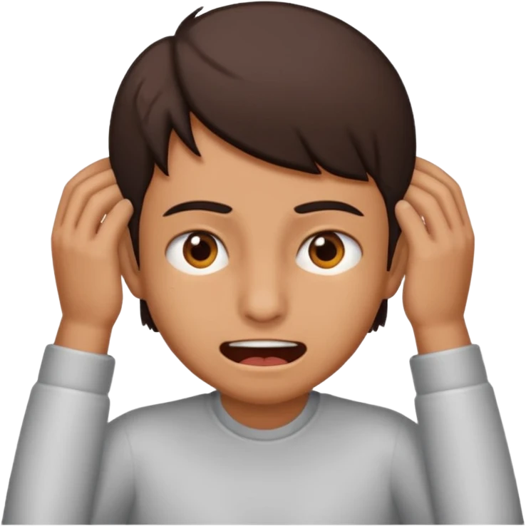 These eyes 👀, with the mouth of this emoji 😬, with a hand scratching the back of the head emoji
