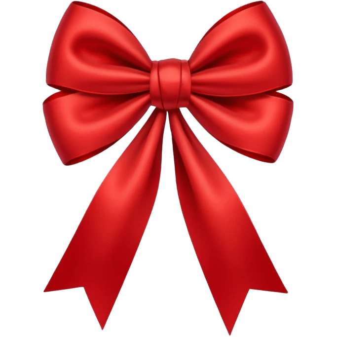 simple red bow emoji