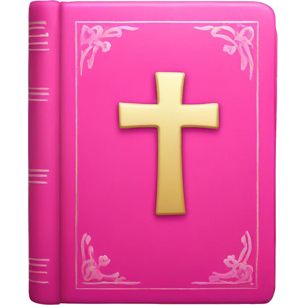 pink bible emoji