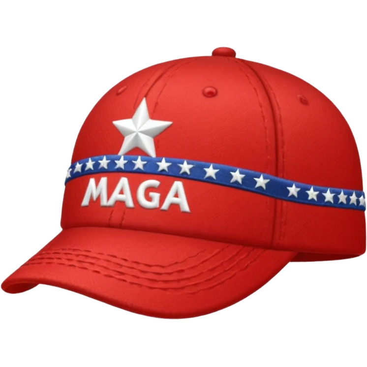 Hat with MAGA emoji