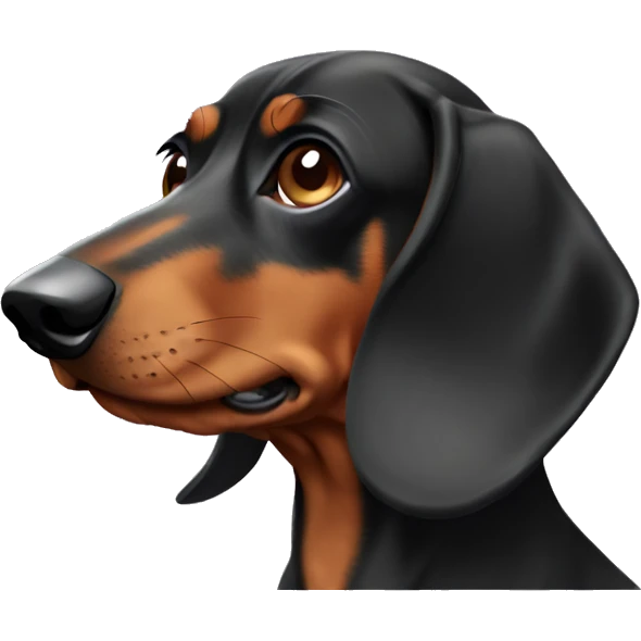 Pathetic dachshund  emoji
