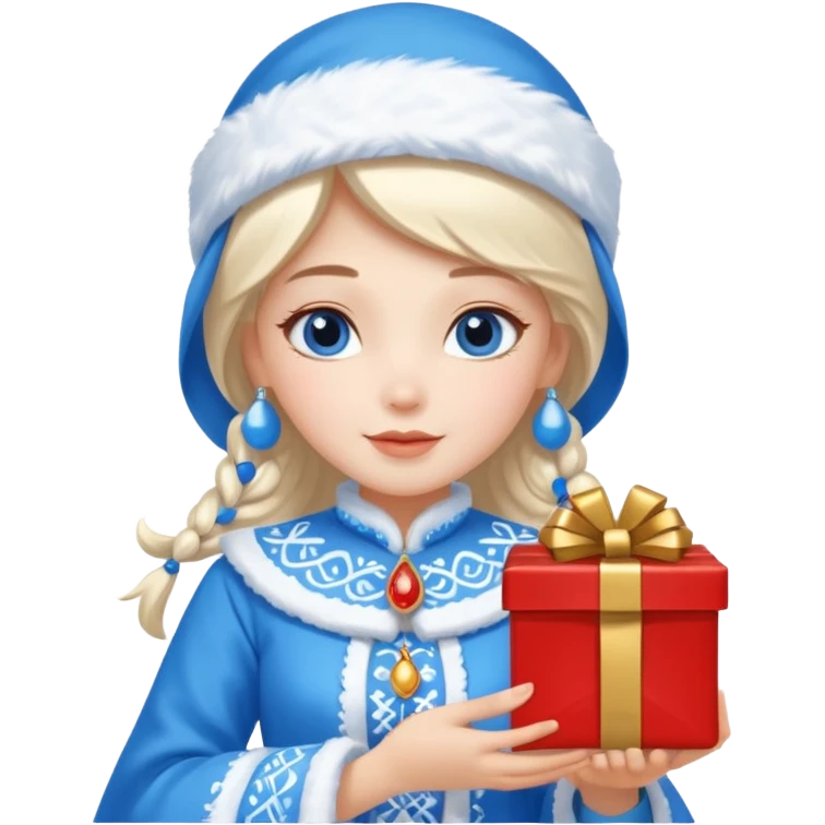 Snow Maiden WITH GIFT emoji