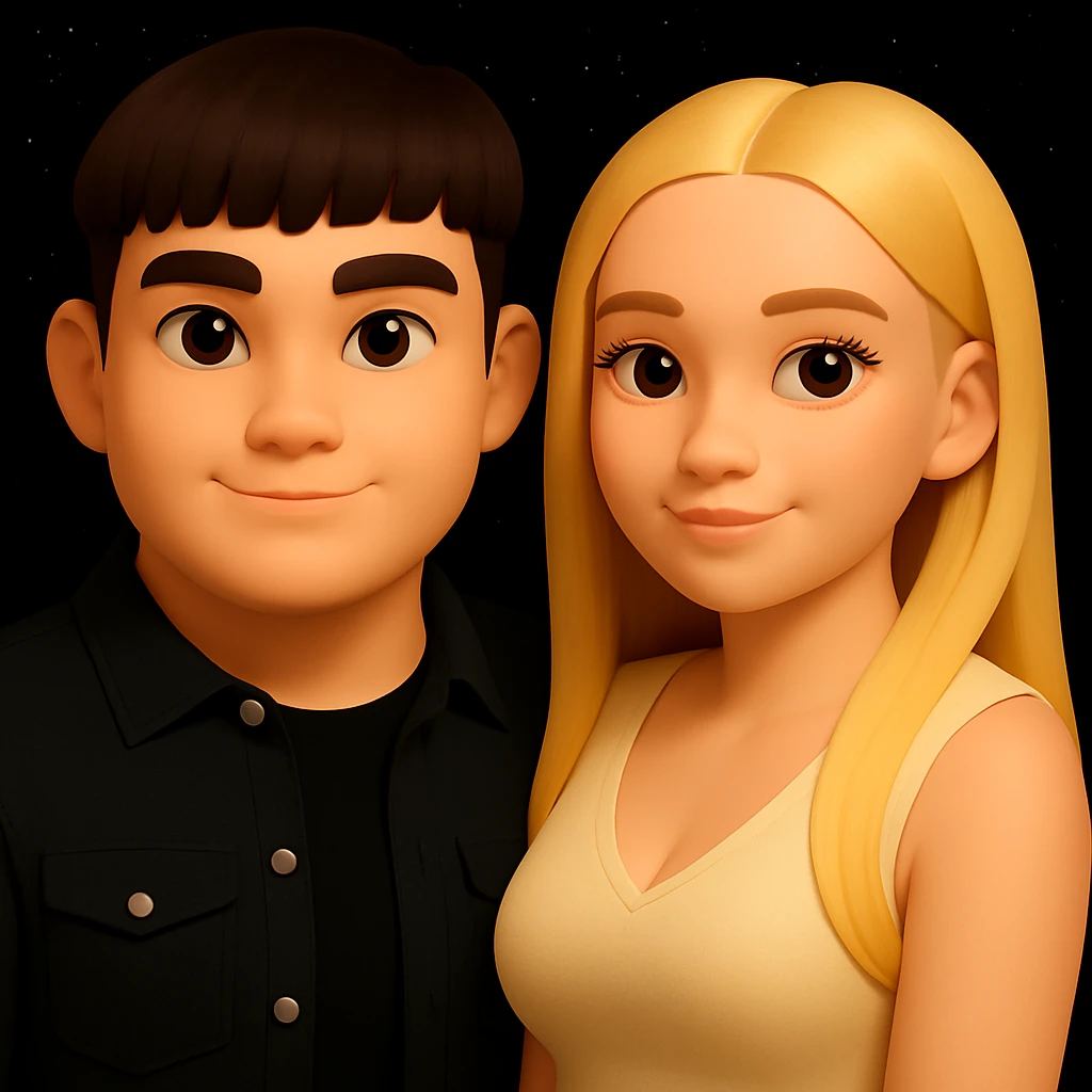Make the man's shoulders wider while preserving the original style and proportions. The changes should be delicate and subtle, maintaining the overall look and feel of the original image. emoji