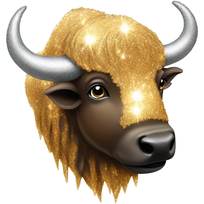 Buffalo with sparkles emoji