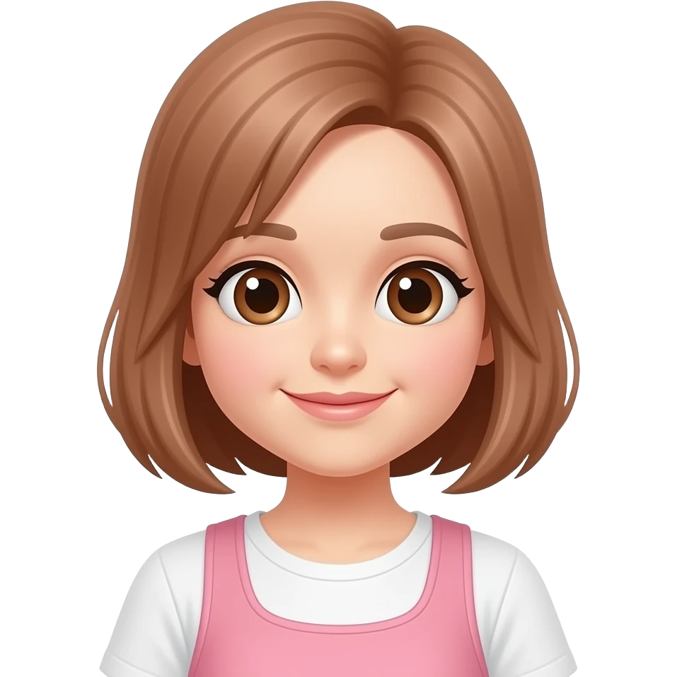 Rosa cute emoji