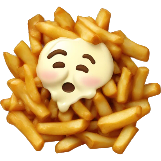 Poutine qui dort emoji