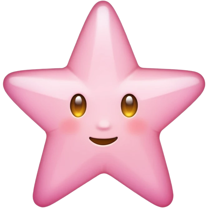 simple light pink star emoji