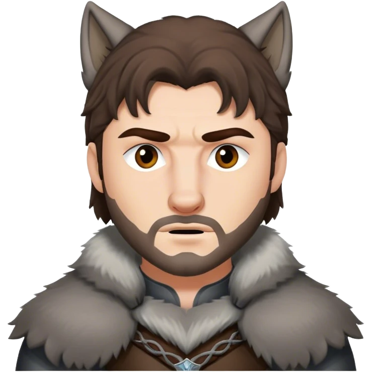 Wolf Stark from game of thrones emoji