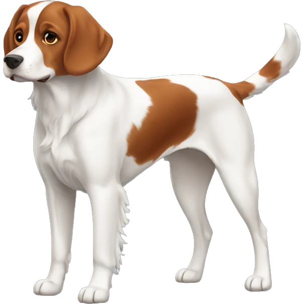 Brittany Dog Breed Full Body emoji