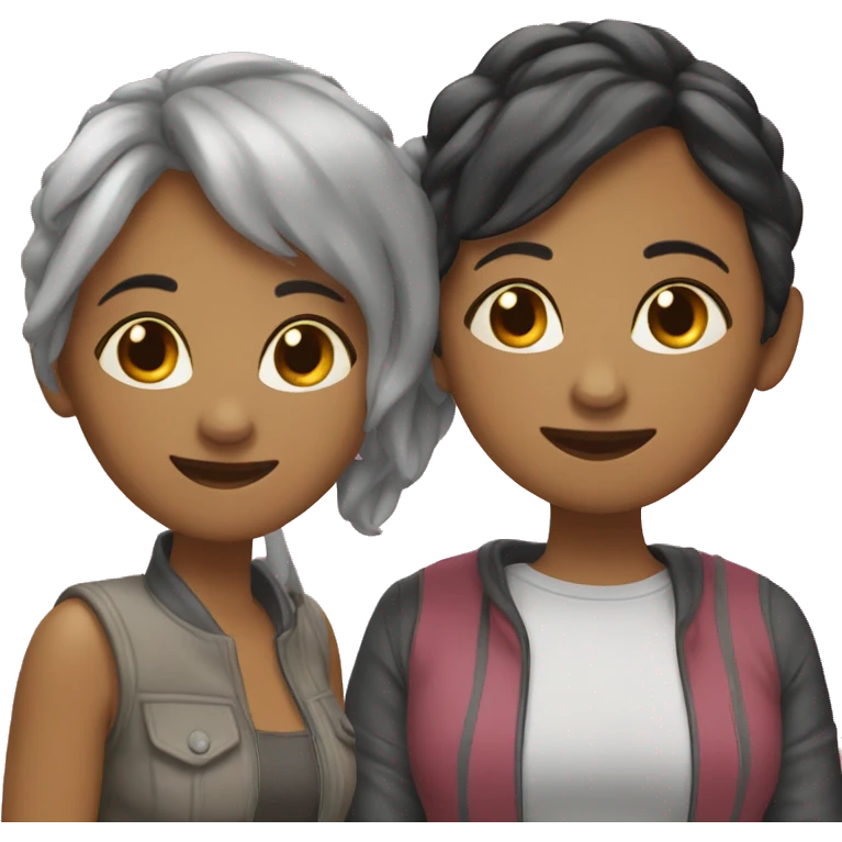 Two lesbians couple emoji
