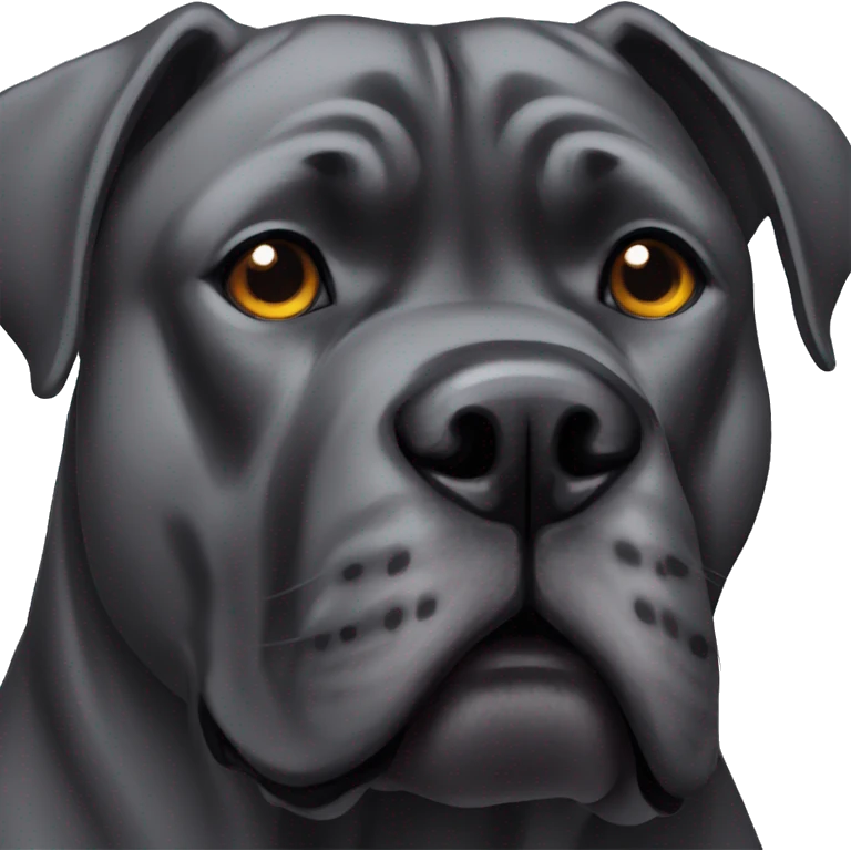 Black cane corso  emoji