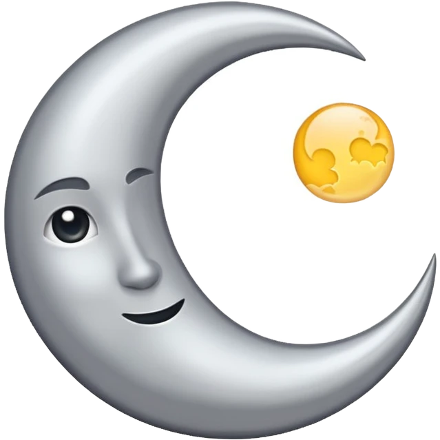 Mitad de una luna emoji