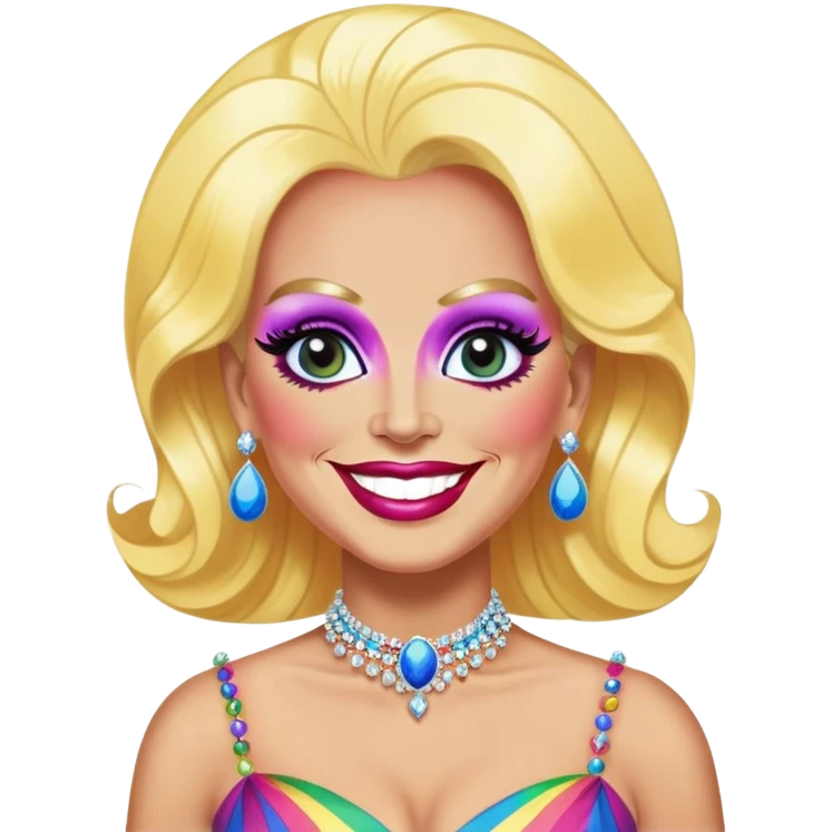 Biden as a drag queen emoji