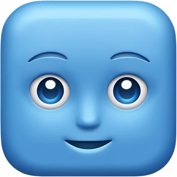 Blue emoji