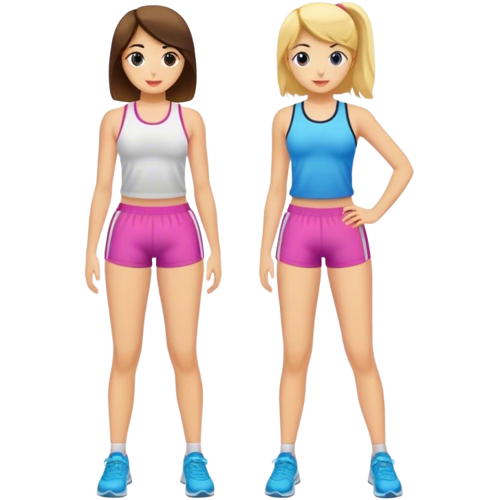 Girls Gym shorts without a body emoji